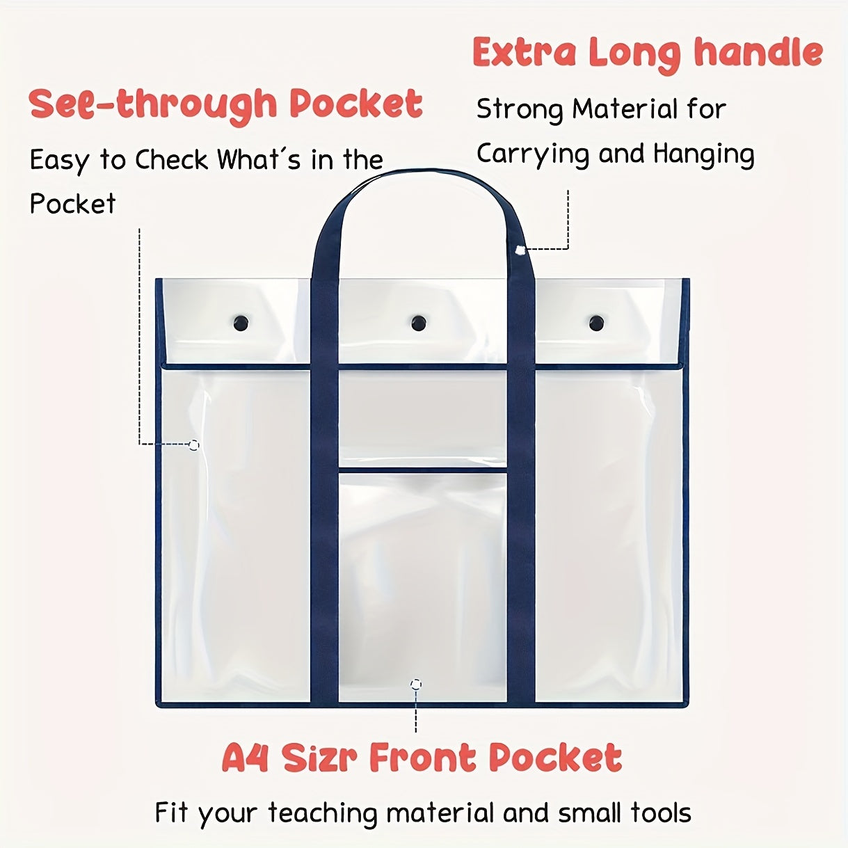 2pcs Large Poster Storage Bag Bulletin Board Holder Art Portfolio Organizer