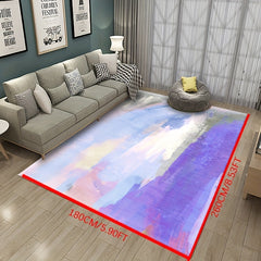 Modern Abstract Artistic Area Rug Soft Comfy Non-Slip Carpet for Bedroom Living
