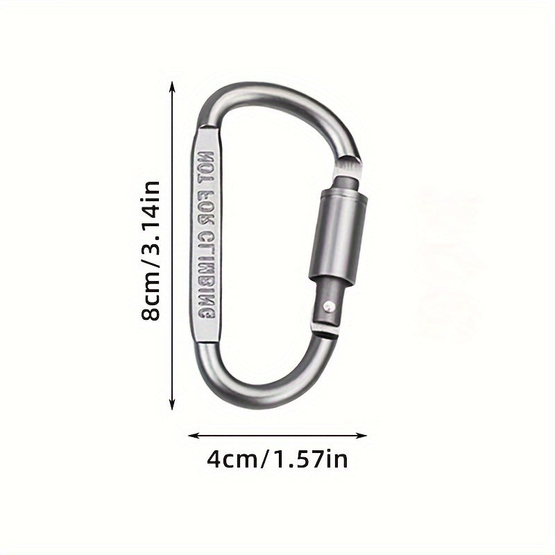 5pcs Aluminum Carabiner Buckles for Camping - Survival Gear for Mount
