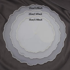 3 Tier Resin Mold Cake Stand Epoxy Geode Silicone Casting Mold