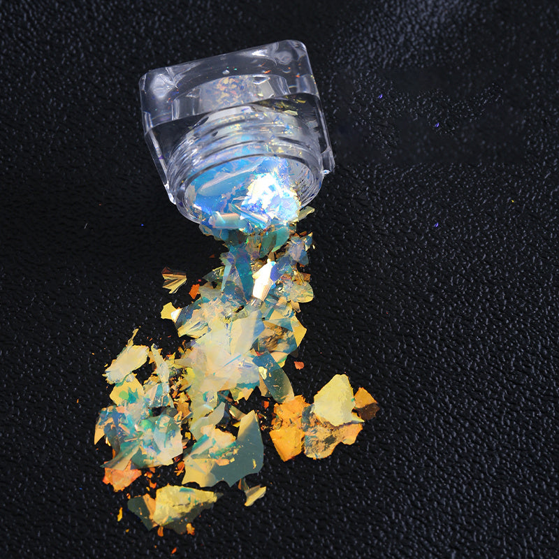 Colorful Holographic Foils for Nails Glitter Powder and Mylar Flakes