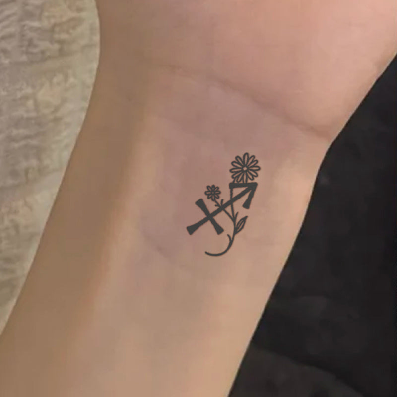 12 Zodiac Signs Temporary Tattoo Stickers Waterproof Body Art Lasts 12 Days