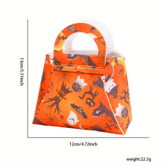 Halloween Pumpkin Tote Bag Candy Bag Trick or Treat Gift Theme Party Supplies