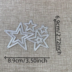 Lots Of Stars Metal Cutting Dies Stencils DIY Scrapbooking Handcraft Die Mold