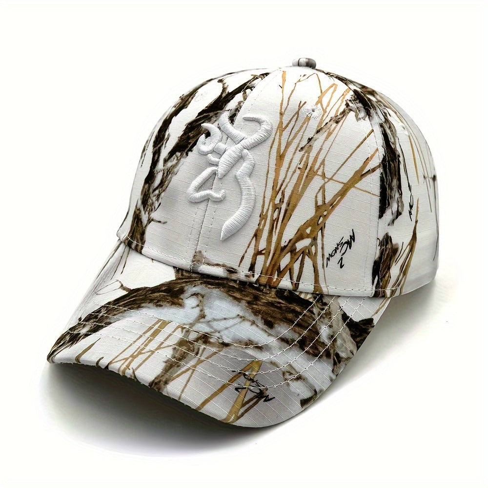 Men's Camo Embroidered Baseball Cap Outdoor Sports Sun Hat