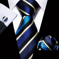 Barry Wang Stripe Necktie Set