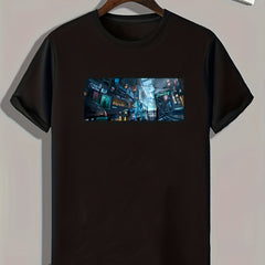 Night Street Pattern Men's Graphic T-Shirt