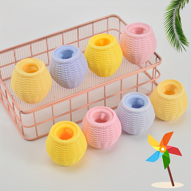 3pcs Chicken Cup Soft Decompressing Toys Funny Squeeze Toys Random