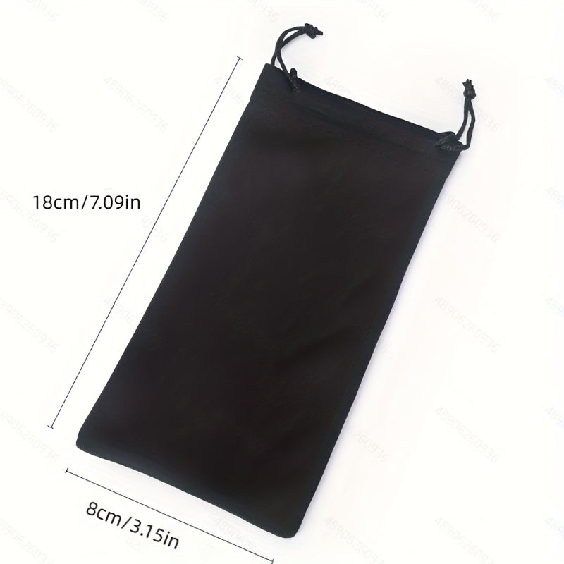 10pcs Drawstring Pouches for Sunglasses and Jewelry Displays