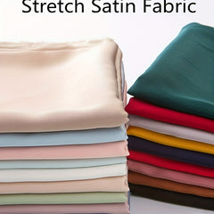 Polyester Stretch Satin Fabric for Pajamas Dress