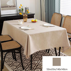 Polyester Tablecloth Cotton And Linen Solid Fabric Table Cover
