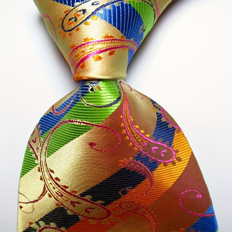 Men's Paisley Printed Necktie for Business Party