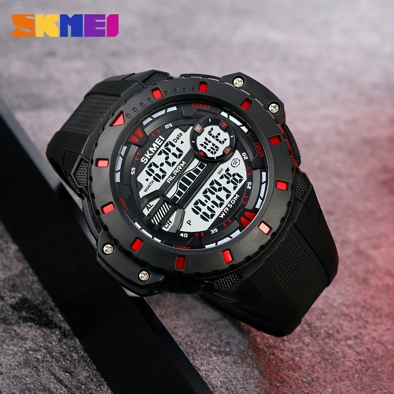 Multifunctional Chronograph Alarm Student s Watch Outdoor Waterproof Sports