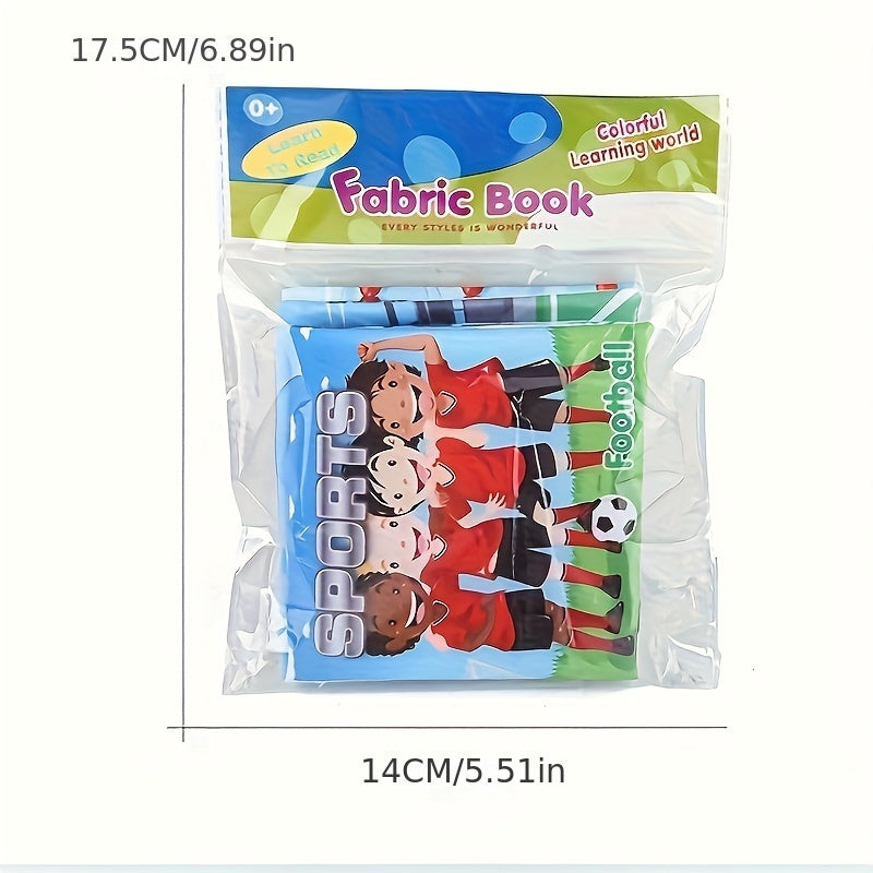 Baby Cloth Books Set of 6 Shape Sports Dinosaur Traffic Music Insect