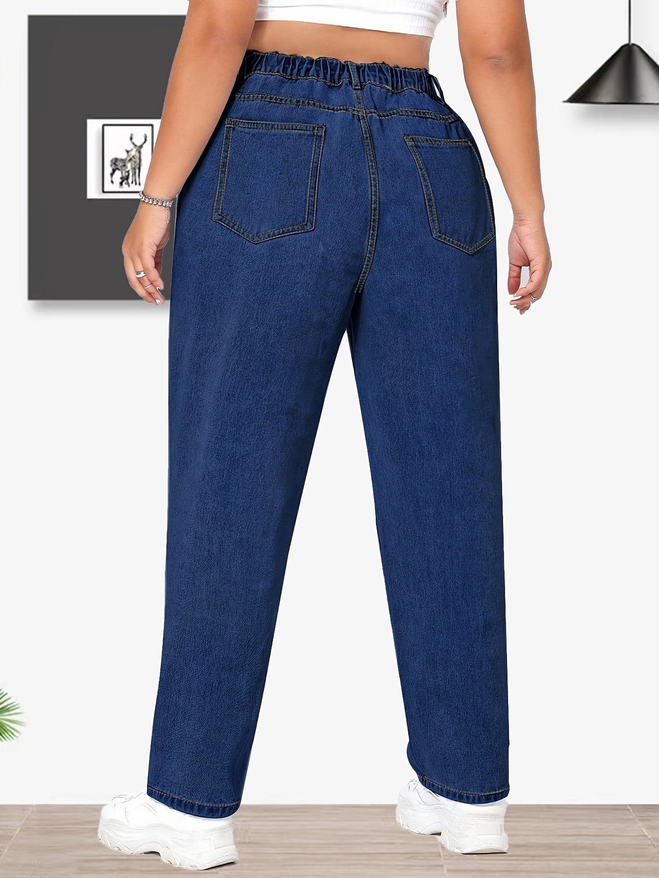 Loose Fit Tapered Leg Jeans