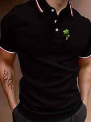 Men's Long Sleeve Lapel Sports Shirt Top for Summer