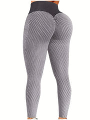 Seersucker Yoga Leggings Lifts Butt