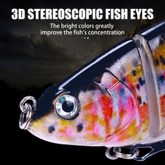 3pcs 6 segment Fishing Lure Jointed Bionic Bait