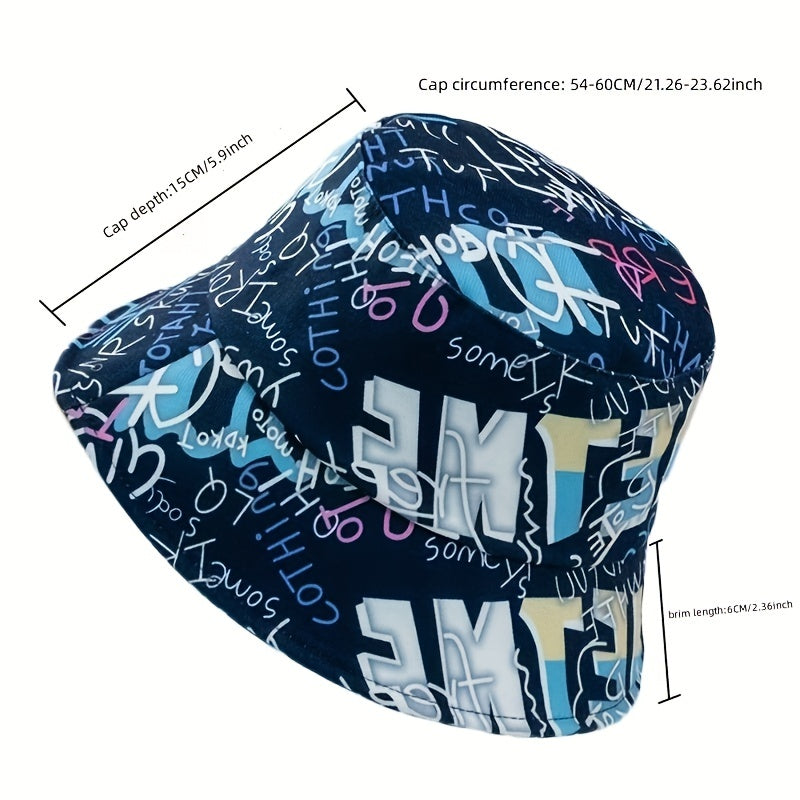 Harajuku Fisherman Hat Graffiti Version Summer Sunshade Hat