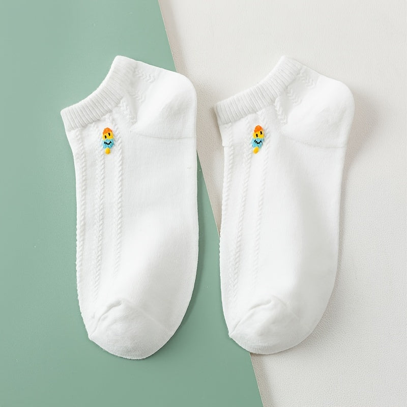 5 Pairs Ice Cream Ankle Socks Women's Stockings