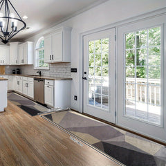 Distressed Woven Area Rug 96x304 Long Non-Slip Carpet