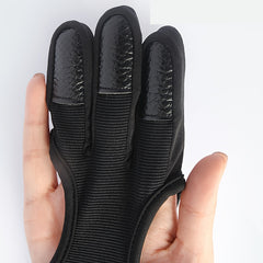 Breathable Three Finger Archery Gloves Protector