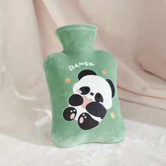 500ml 1000ml Panda Hot Water Bag Plush Safety Hand Warmer