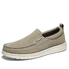 Men's Canvas Loafer Shoes Lightweight Slip On Casual Shoes Men's Sneakers