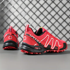 Men's Striped Hiking Shoes Outdoor Non Slip Sports Shoes