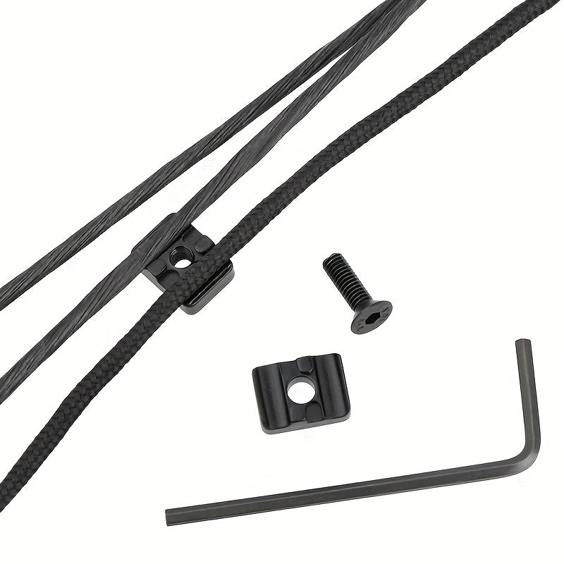 2pcs Arrow Rest Cable Clamp Compound Bow Fastener Aluminum Alloy for Archery