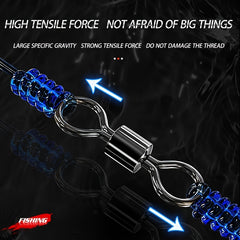 210pcs Fishing Line Connectors Bearing Swivels Accessories