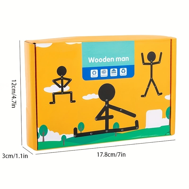 Wooden Figure Puzzle Educational Game for Kids