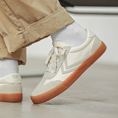 Men's Retro Colorblock Lace Up Skate Shoes