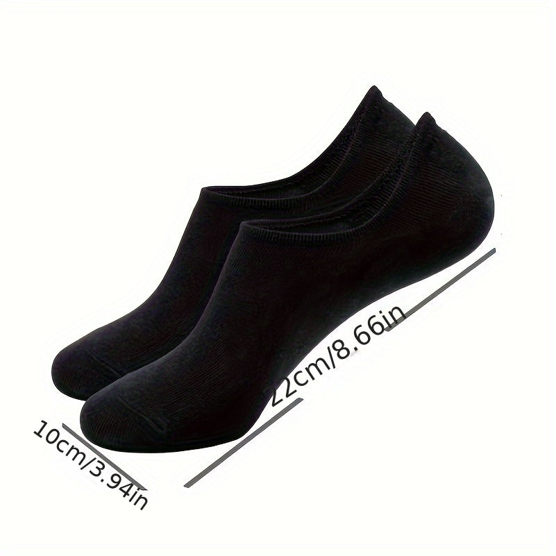 Solid Non slip Ankle Socks Soft Breathable Invisible Cotton Socks