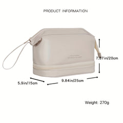Double Layer Travel Makeup Bag Waterproof Toiletry Bag