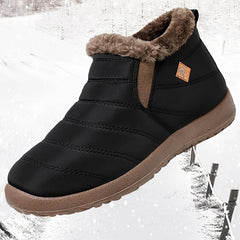 Women's Fluffy Ankle Boots Soft Sole Platform Plush Lining Warm Winter