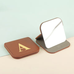 Portable Stainless Steel Makeup Mirror Compact Mirror