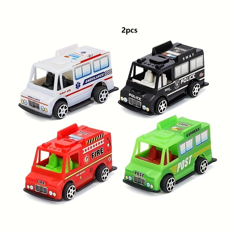 Pull Back Toy Car Fast Food Bus Mold Inertia Educational Toy