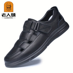 LAORENTOU Men's Leather Sandals Summer Gift For Fathers