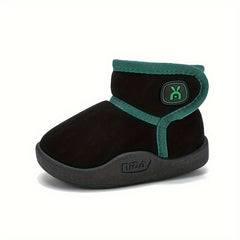 Girl's Solid Snow Boots Warm Fleece Cozy Non slip Ankle Boots