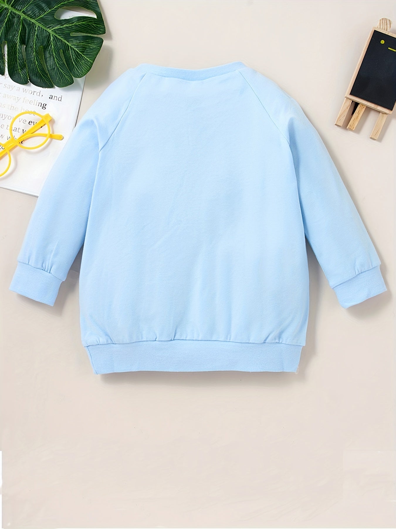 Girls Cactus Print Crew Neck Sweatshirts For Sports Casual Outfit