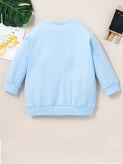 Girls Cactus Print Crew Neck Sweatshirts For Sports Casual Outfit