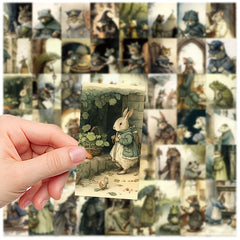 50pcs Fairy Tale Animal Series Stickers for DIY, Gift, Guitar, Laptop, Helmet