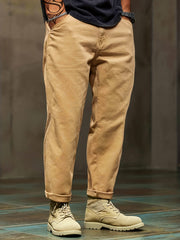 Slim Fit Retro Jeans Mens Casual Street Style Denim Pants