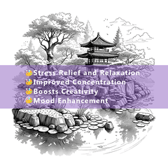 Japanese Garden Coloring Book for Adults Relax & Enjoy Scenes of Japan