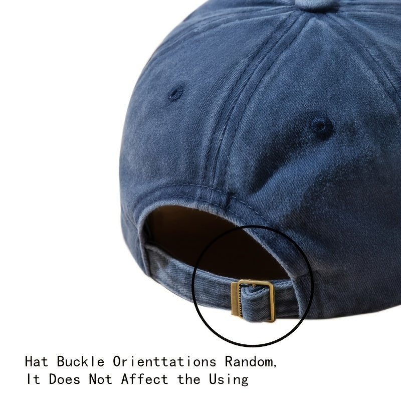 Embroidered Coconut Washed Woven Baseball Cap