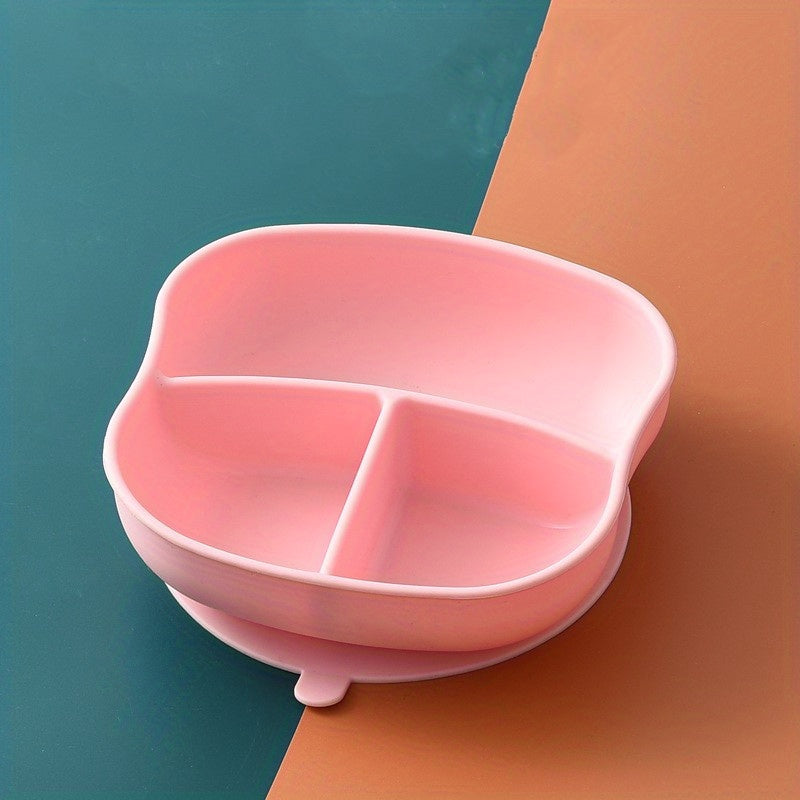 Children's Silicone Dinner Plate with Suction Cup