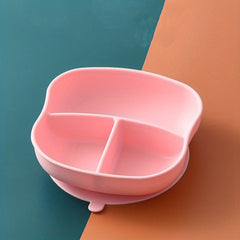 Children's Silicone Dinner Plate with Suction Cup