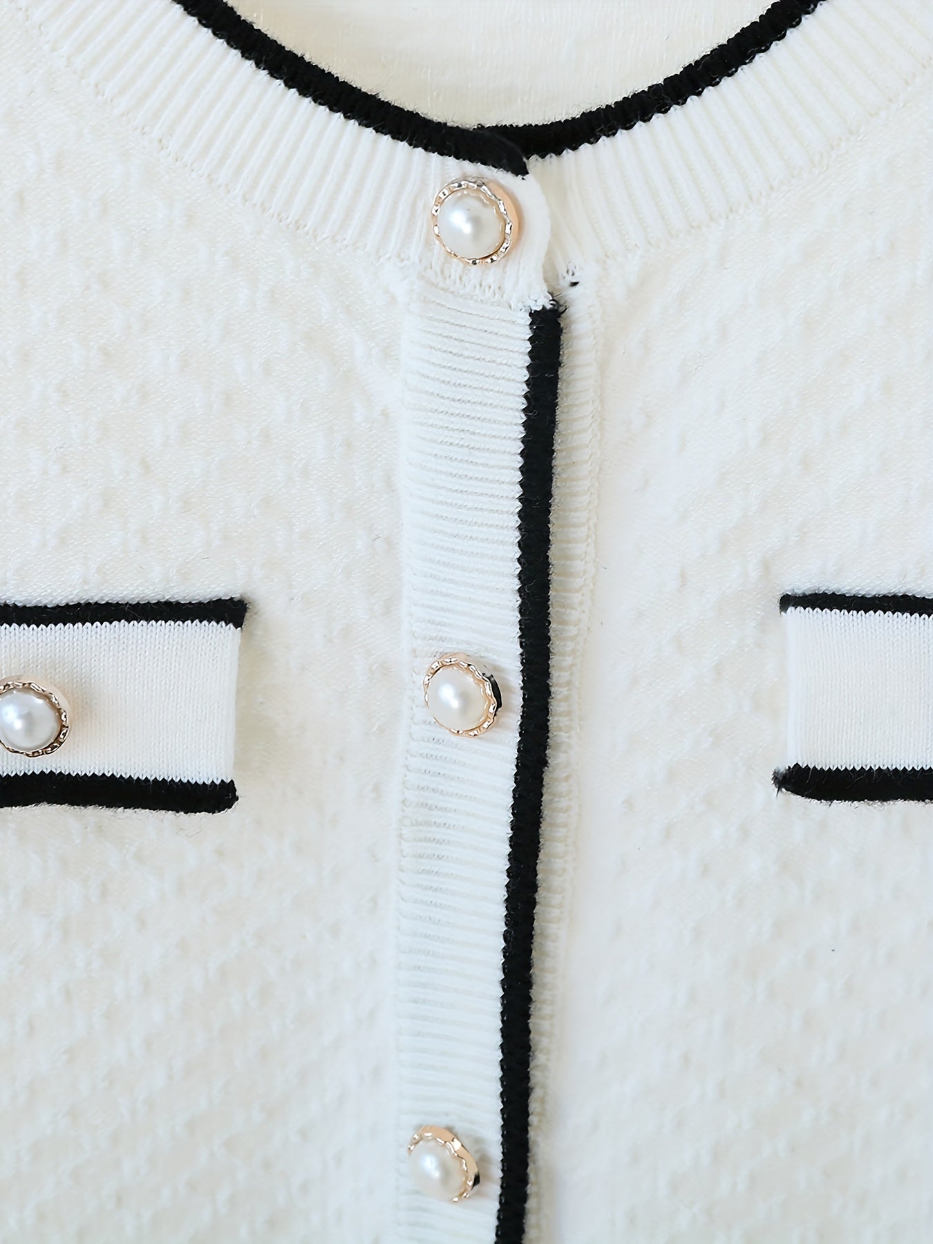 Girls' Grace Pearl Button Knit Cardigan Jacket