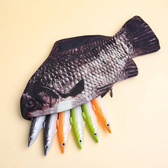Creative Simulation Crucian Pencil Bag Funny Pencil Box